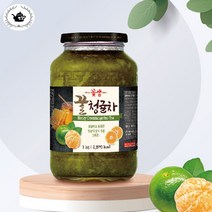 꿀청귤차 1kg 제주청귤 상큼한 과일청 액상차 탕비실음료, 단품, 단품
