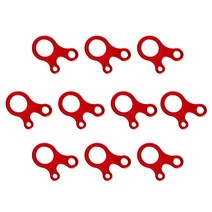 타프연장웨빙 텐트 스트랩5/10 pcs/lot 야외 캠핑 텐트 바람 로프 버클 3 구멍 알루미늄 합금 텐셔너 밧줄, 01 10pcs red