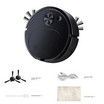 샤오미-청소 로봇 완전 자동 가정용 미니 청소기 USB 충전 지능형 진공청소기 바닥 걸레, Black, 01 Black_03 UK