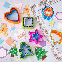 크리스마스쿠키틀 모양 주문 신일홈 제작 커터 베이킹 세트 스탬프 다이소 마트 스템프, I