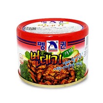 PG 펭귄 번데기 130g 가미 통조림 캔 술안주 영양간식, 1개
