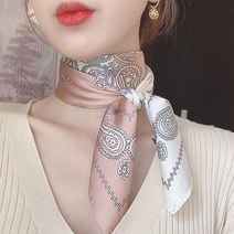 반다나 무지 70 사각 명품 스카프 페이즐리 쁘띠 여성