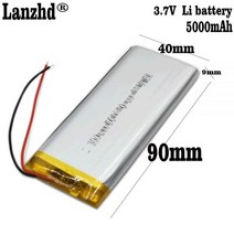 파워 뱅크 블루투스 스피커용 DIY 셀 배터리 태블릿 DVD LP954190 3.7V 5000mAh 954190 904090 1-10 개 신제품, [01] 3.7 볼트, [01] 1 pcs 954190