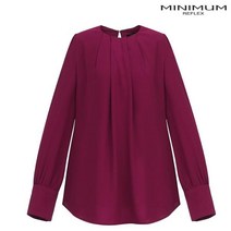 미니멈(MINIMUM) [미니멈] 라운드 넥 핀턱 블라우스 MUCGWB8060_NC순천