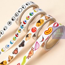 롤스티커_얼굴만들기_눈코입 81FA, 컬러 입