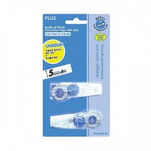 플러스 수정 테이프 블루 5mm 리필 (본체별도)