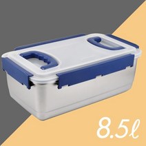(그린킵스) 그린킵스 냉장고용 스텐 밀폐용기 김치통 8.5리터 GK-8.5P, 단품