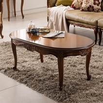 삼익가구 다이엘 A타입 원목 소파 테이블, 브라운