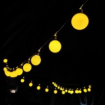 감성캠핑 LED줄조명 캠핑알전구 건전지조명 무드등, 6M