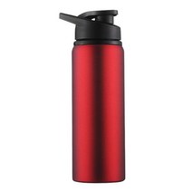 손잡이가 있는 스테인레스 스틸 병 커버 뚜껑 700ml 누수 방지 커피 물 컵 휴대용 마시는 머그잔 학교, 02 red