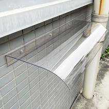 투명 가림막 어닝 고정 테라스 캐노피 주택 창문, 외관 4080CM 투명 설치 방법에 주의