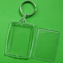 10pcs 투명 빈 삽입 사진 액자 키 분할 선물, type1