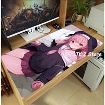 블루아카이브 Blue Archive 시모에 코하루 Shimoe Koharu 일러스트 장패드 굿즈 3탄 Playmat Cosplay Otaku Xmas Gift, 40x60x0.3cm, ZB9900, 1개