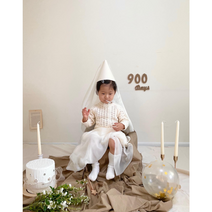 자체제작 파티햇 생일 파티 용품 베일 면사포 브라이덜샤워 할로윈 꼬깔 모자 아기셀프촬영 소품, 크림