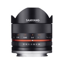 SAMYANG 단초점 어안 렌즈 8mm F2.8 II 블랙 소니 αE용 APS-C용