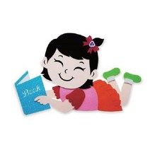 펠트 책읽는아이 가을환경판 교실환경미화 어린이집, 단품