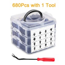 징크판넬 리벳제거 리베터 트림 기계 클립제거 수공구 샌드위치판넬 415 pcs680 pcs 자동차 패스너 클립 자동 바디 푸시 리테이너 핀 리벳 범퍼 도어 트림 패널 리테이너, 협력사, 1개의 도구가 포함된 680개