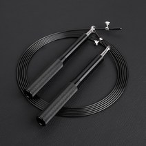 자체제작 상품 스틸 와이어 줄넘기 유산소운동 쌩쌩이 복싱 체력단련, 01-블랙