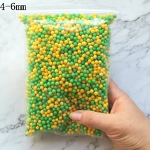 15g 4-6mm 여러 가지 빛깔의 폴리스티렌 스티로폼 폼 비즈 다채로운 미니 볼 필러 상자 병 공예 DIY 장식, 15 4-6mm Mix 15g_01 4-6mm