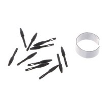 터치펜 교체 팁 Huion 디지털 그래픽 태블릿 스타일러스 드로잉 모니터 용 10 Pcs 펜 블랙 펜촉, Black