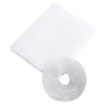 Windows 용 폴리 에스터 패브릭 네트 DIY 크기 장착 및 제거 용이, 나일론, 화이트 1.3x1.5m