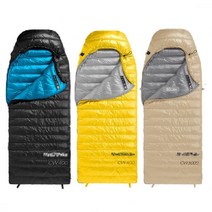 네이처하이크 구스다운 침낭 초경량 CW400 4계절 캠핑 백패킹 차박 비박 동계용 겨울, CWZ400 550FP, M, 블랙, 1개