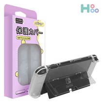 닌텐도 스위치OLED 케이스 크리스탈 풀커버 투명 하드 악세사리 거치형 올레드 조이콘, 스위치OLED 풀커버 하드케이스