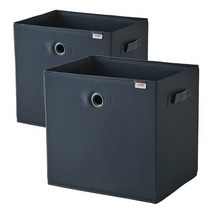 한샘 샘 폴리 수납바스켓 대 2P 세트 수납박스, 네이비, 샘폴리바스켓(대) 2개