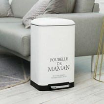 달팽이리빙 푸벨드마망 페달 휴지통 20L, 블랙, 1개