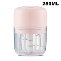 육절기 골절기 무선 만능 다지기 고기써는기계 USB 충전식 전기 미니 마늘 야채 고기 생강 고추 양념 조미료 메이커, [04] Pink 250ML