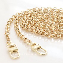 퀼팅맘 명품스타일 골드체인 가방끈 가방스트랩 3종, [실버 120cm] 1개(크로스)