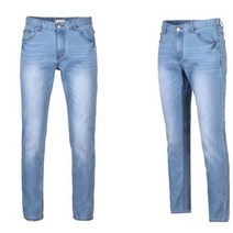 멋스러운 간지남 연한청 슬림핏 청바지 캐주얼 일상룩