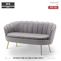 벨벳쇼파 1 2 3인용 거실 의류매장 미용실 소파 거실 작은 아파트 북유럽 심플 모던 라이트 럭셔리 인터넷 연예인 침실 옷가게 더블 심플 게으른 소파, A.개인, N.그레이(테크니컬 천)