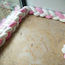 범퍼 침대 패드 아기 가드 토퍼 1.5M/2M 브레이드 매듭 베개 쿠션 유아용 보호대 룸 장식 침구 세트, [01] 2m, [21] 21