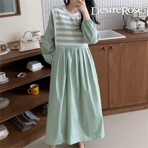 디자이어로즈 디자이어로즈 여성 라운드 줄무늬 레이어 원피스 3color (8249887)