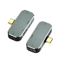 썬더볼트 독 서피스독 ryra type-c 도킹 스테이션 6 in 1 type-c 허브 3.5mm 잭 pd100w usb3.0 호환 usb 익스텐더 usb 허브 컨버터 스플리터, yx-x1