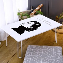 스토리퍼니쳐 셀럽 7파이 좌식 밥상 접이식 액자테이블 [대형 중형], 햅번 화이트 720(7파이)