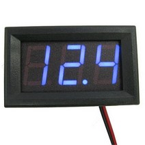 dc4.5v-30.0v 방수 디지털 전압계 자동차 보트 오토바이 0.56inch led 디스플레이 볼트 전압계 미니 테스터 패널 전류계, 푸른