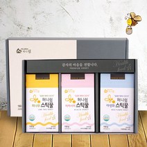 [강원양봉] 프리미엄 스틱꿀3종선물세트 (아카시아/야생화/피나무꿀15gx10개입 각1박스), 상세 설명 참조, 단일옵션