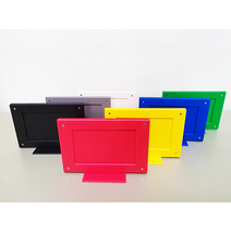 7color 셋트 양면 스탠드 미니 자석액자 애니 아이돌 덕질 굿즈 판촉 탁상용 전시 보관 소형 케이스 포토카드 포카, 다용도 스탠드 액자, 화이트