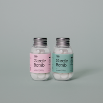 가글밤 휴대용 3초 고체가글 32정 1+1 세트, 애플민트+애플민트