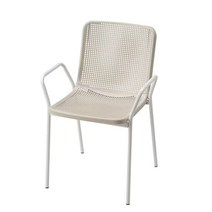 이케아 TORPARO 야외 리클라이너 의자/등받이조절/캠핑의자, 화이트-베이지