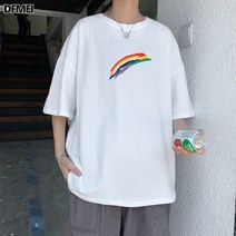 DFMEI 반팔 남자 반팔 티셔츠 옷