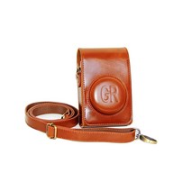 [GL] RICOH 리코 GR/GR2/GR3 카메라 케이스 [블랙] [브라운] [다크 브라운], 브라운, 1개