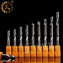 하나의 나선형 엔드 밀 단일 플루트 단단한 초경 밀링 커터 아크릴 MDF CNC 공작 기계 엔드 밀 3.175mm, 4x4x25