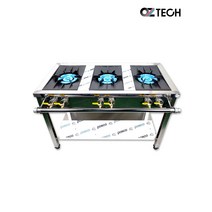 오즈테크 업소용 가스렌지 1200 3구 간택기 친환경 세라믹 버너 LPG LNG 화구 인터넷 전용 모델, 고급A타입