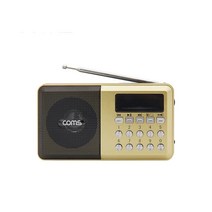 에이포트 휴대용 효도라디오 스피커 FM MP3 플레이어 LED 렌턴기능 라디오, 골드, APYX976P