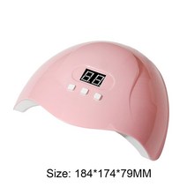 120W 네일 건조기 LED 미니 UV 램프 건조 젤 매니큐어 타이머 자동 센서 DIY, 한개옵션1