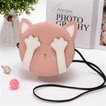 오꿈 가죽가방만들기 키트 DIY 가죽공예 바느질세트, 01 고양이 PINK, 1
