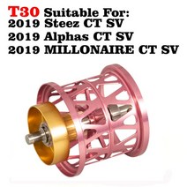 diy daiwa 4.8g7.1g 경량 스풀 for sv100103alphas air twzillon sv 1016ryoga 1016t3 bfs 낚시 릴 코일, t30 핑크 새로운